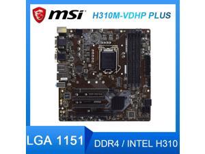 MSI H310M-VDHP PLUS 1151 Motherboard DDR4 Motherboard 32GB RAM SATAIII Intel H310 USB3.1 Micro ATX  For Core i7-9700K  i5-9400F