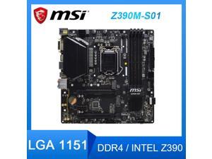 MSI Z390M-S01 LGA 1151 Motherboard DDR4 Motherboard Intel Z390 128GB M.2 USB3.1 PCI-E 3.0 Micro ATX For Core i7-9700 i5-9400F