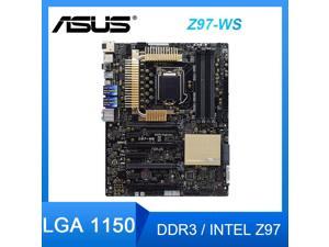 ASUS Z97-WS  Z97 Motherboard LGA 1150 DDR3 32GB PCI-E 3.0 USB3.0 ATX Placa-mãe For Core i3-4160T intel Xeon E3-1200 cpus