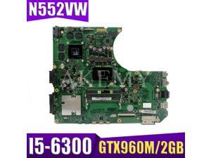 N552VW Laptop motherboard for ASUS VivoBook Pro N552VW N552VX N552V mainboard HM170 I5-6300HQ GTX960M/GTX950M-2GB