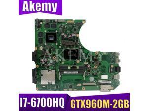 N552VW Laptop motherboard for ASUS VivoBook Pro N552VW N552VX N552V mainboard HM170 W/ I7-6700HQ GTX960M-2GB