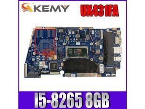Akemy UX431FA/FN notebook mainboard For ASUS ZenBook UX431FAC UX431FN UX431F X431FA Laptop Motherboard I5-8265U 8GB GM test ok