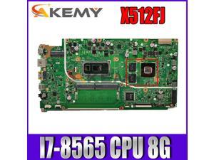 Motherboard For asus VivoBook 15 X512 X512FJ X512F F512F X512FB X512FF X512FJ Laptop Mainboard 8GB-RAM I7-8565U