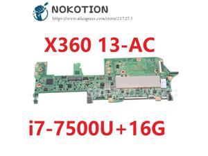 DAX31MB1AA0 mainboard for HP Spectre x360 13-AC laptop motherboard i5-7500U/ i7-7560U 16GB RAM full tested