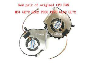 MSI GE62 GL62 GE72 GL72 GP62 GP72 PE60 PE70 CPU Cooling Fan PAAD06015SL