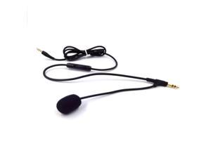 Gaming Headset Cable with Volume Control Laptop 3 5mm Plug Microphone Cable Replacement Long Headphone Cable Extension