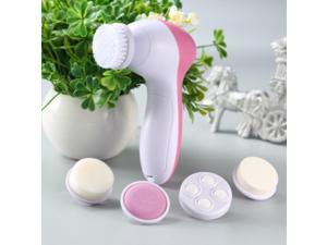 Limpiador de poros eléctrico 5 en 1, máquina de lavado Facial con cabezal reemplazable, masaje de limpieza corporal, Mini masajeador de belleza para piel