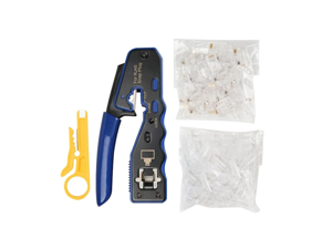 RJ45 Crimper Tool Kit for Cat6 Cat5 Cat5E 8P8C Modular Connectors All-In-One Network Tool Cable Crimper RJ45 Crimper Tool Kit for Cat6 Cat5 Cat5E 8P8C Modular Connectors All-In-One Network Tool Cable Crimper