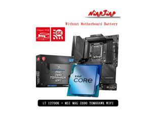 Intel Core i7 12700K CPU + MSI MAG Z690 TOMAHAWK WIFI Motherboard Suit Support DDR5 LGA 1700 Without cooler
