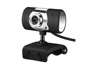 Webcam portátil com foco manual de 480p, microfone embutido, para reuniões, ensino e vídeos online