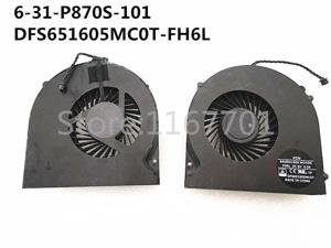 Laptop/Notebook CPU Cooling Fan For Clevo P870 P870DM P870DM-G P775 P775DM-G 6-31-P870S-101 DFS651605MC0T-FH6L