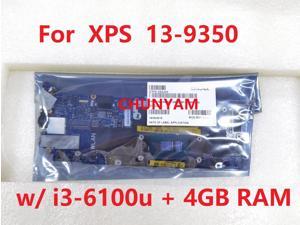 AAZ80 LA-C881P For XPS 13 9350 Series Laptop Motherboard i3-6100U + 4GB RAM CN-0X4JNX X4JNX Mainboard 100% Tested