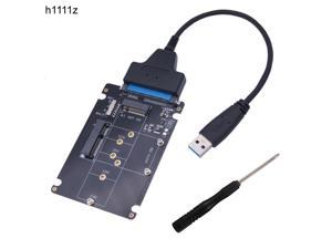 SSD Adapter M.2 NGFF or MSATA to SATA 3.0 Adapter USB 3.0 to 2.5 SATA Hard Disk 2 in 1 Converter Reader Card Cable for PC Laptop