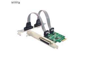 Add On Cards RS 232 Adapter PCI Express 1x Computer Components PCIE X1 PCI-E PCIE Card Desktop PC Accessorie 2 Serial + Parallel