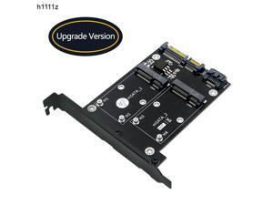 mSATA SSD to SATA 3.0 Adapter Dual mSATA SSD to Dual SATA3 6Gb Converter Riser Card with PCI Express High Bracket For PC Desktop