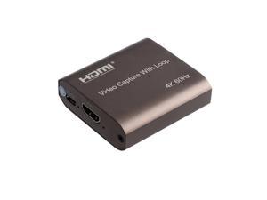 4K 60hz Loop Out HDMI Capture Card Audio Video Recording Plate Live Streaming USB 1080p 60fps Grabber for PC PS4 Game DVD Camera