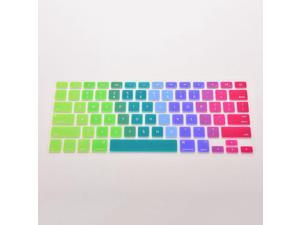 1 pc Silicone Rainbow Keyboard Skin Cover For Apple Macbook 13 15 17 Laptop Keyboard Stickers USEU Version