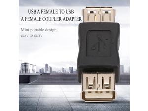 R USB 3.0 Adapter A-Type Female to Female Coupling Connector Black TOOGOO
