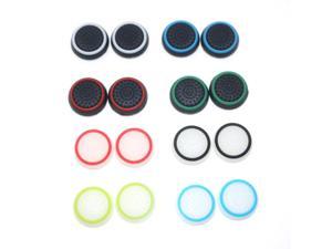 16PCS Double Rocker Enhanced Raised Silicone Rubber Analog Stick Thumb Grips Joystick Cover Caps For Playstation 4 PS4 Xbox One