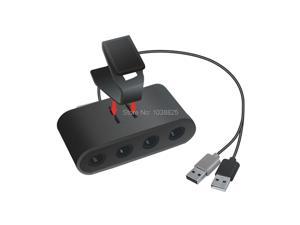 Hot For Gamecube Controller Adapter 4 Port USB For Gamecube NGC Controller Adapter For Nintendo Switch/Wii U /PC 3in1