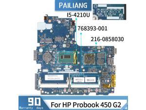 Laptop motherboard For HP Probook 450 G2 Mainboard LAB181P 768393601 Core SR1EF i54210U 2160858030 TESTED DDR3