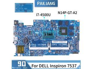 For DELL Inspiron 7537 i7-4500U Laptop Motherboard 02KN1H 12311-2 SR16Z N14P-GT-A2 DDR3 Notebook Mainboard