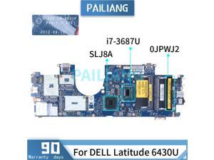 For DELL Latitude 6430U i7-3687U Laptop Motherboard 0JPWJ2 LA-8831P SR0XH DDR3 Notebook Mainboard