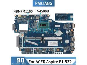 Mainboard For ACER Aspire E1-532 I7-4500U Laptop motherboard LA-9532P SR16Z DDR3 tested OK