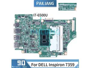 For DELL Inspiron 7359 I7-6500U Laptop Motherboard 14275-1 0H8C9M SR2EZ DDR3 Notebook Mainboard