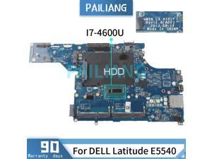Laptop motherboard For DELL Latitude E5540 I7-4600U Mainboard LA-A101P DDR3 TESTED