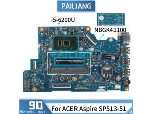 Mainboard For ACER Aspire SP513-51 i5-6200U Laptop motherboard 16801-1 SR2EY DDR4 Tested OK