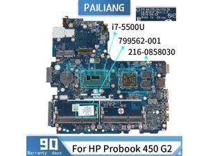 Laptop motherboard For HP Probook 450 G2 i7-5500U Mainboard 799562-001 216-0858030 DDR3 tesed