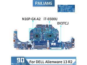 For DELL Alienware 13 R2 i7-6500U Laptop Motherboard 0V3TCJ LA-C901P SR2EZ N16P-GX-A2 DDR3 Notebook Mainboard