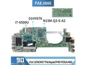 Laptop motherboard For LENOVO Thinkpad P40 YOGA 460 01HY676 14283-3 Mainboard Core SR2EZ i7-6500U N15M-Q3-S-A2 TESTED