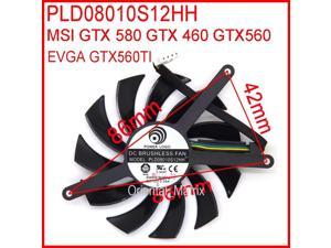 PLD08010S12HH 12V 0.35A 75mm 86x86x42mm For MSI GTX580 GTX460 GTX560 EVGA GTX560TI Graphics Card Fan