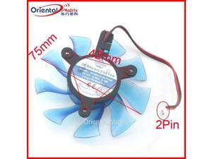 DF0801512LFG2C DC12V 0.45A 75mm VGA Fan For HIS 4870 4890 7870 5770 5870 6770 6850 7770 5850 7750 Graphics Card Cooling Fan