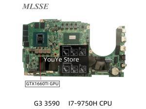 For DELL G3 3590 Laptop Motherboard W/SRF6U I7-9750H CPU N18E-G0-A1 GTX1660TI 18812-1 CN-0FMG64 0FMG64 FMG64 Mainboard