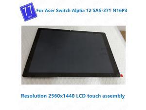 12 LCD Screen Display For Acer Switch Alpha 12 SA5271 lcd Touch Screen Digitizer Assembly Replacement 2560x1440p