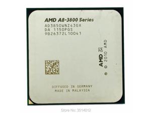 AMD A8Series A83850 A8 3850 29 GHz QuadCore CPU Processor AD3850WNZ43GX Socket FM1