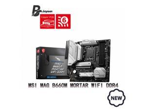 MSI MAG B660M MORTAR WIFI DDR4 Intel B660 4800(OC) 128G Support 12 Intel Desktop CPU Motherboard Socket LGA 1700