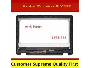 11.6" HD Replacement For Acer Chromebook R11 C738T Touch Digitizer LCD Screen Display+ Bezel Assembly 1366x768