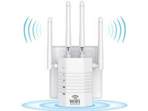 2022 WiFi Range Extender Signal Booster up to 6000sq.ft and 40 Devices, Internet Booster for Home, Wireless Internet Repeater and Signal Amplifier,4 Antennas 360° Full Coverage,Supports Ethernet Port