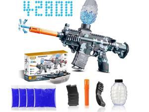 Splatter Ball Gun, Electric Gel Ball Blaster with 42,800 Water Beads and Goggles, for Outdoor Activities - Shooting Team Game for Kids Age 12+ Adults