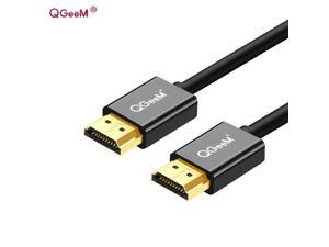 QGeeM HDMI Cable (4K@60Hz) - [High Speed, Gold Plated] HDMI to HDMI Cable, Supports 4K, UHD, FHD, 3D, Ethernet, Audio Return Channel for Fire TV / HDTV / Xbox / PS4 / PS