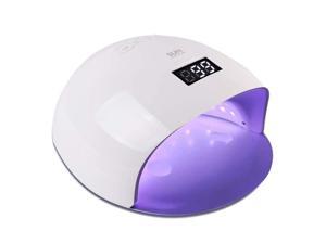 UV LED Nail Lamp, Vanshi 48W Nail Dryer Light with 24 LEDs, Sensor/Timer Setting, LCD Display, Nail Curing Lamp for All Manicure Gel Nail Polish, Home and Salon