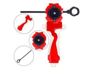 Bey Gyro Blades Launcher and Grip, Battling Burst Light Sparking String Launcher Gyro Right Spin Top (Red)
