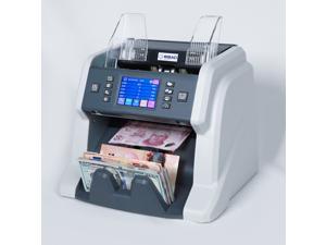 RIBAO BC-55 Premium Bank Grade  Money Counter Machine Multi Currency Mixed Denomination Bill Cash Value Counter 2 CIS/UV/MG/MT/IR  Serial Number Recording Two-Year Warranty FCC Approved