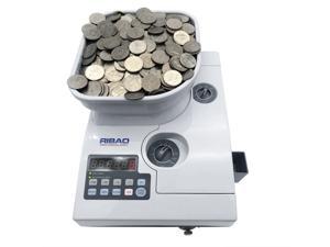 Ribao CS-2000 Heavy Duty Coin Counter and Sorter with Large Hopper Capacity