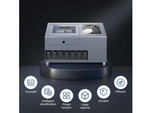 Ribao CS-600B 7-Pocket High Speed Coin Counter, Heavy Duty Bank Grade Coin Sorter, Two-Year After Service
