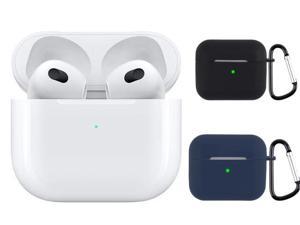 New AirPods (3rd Generation) with Wireless Charging Case, Bluetooth Sport Earphones Wireless Earbuds, 3D HD Stereo Headphones - White - Free two AirPods Case Covers
